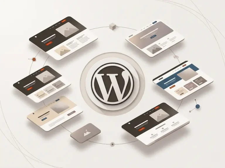 illustration wordpress comme CMS