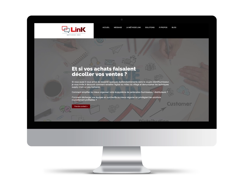 Site internet avant refonte - design obsolète