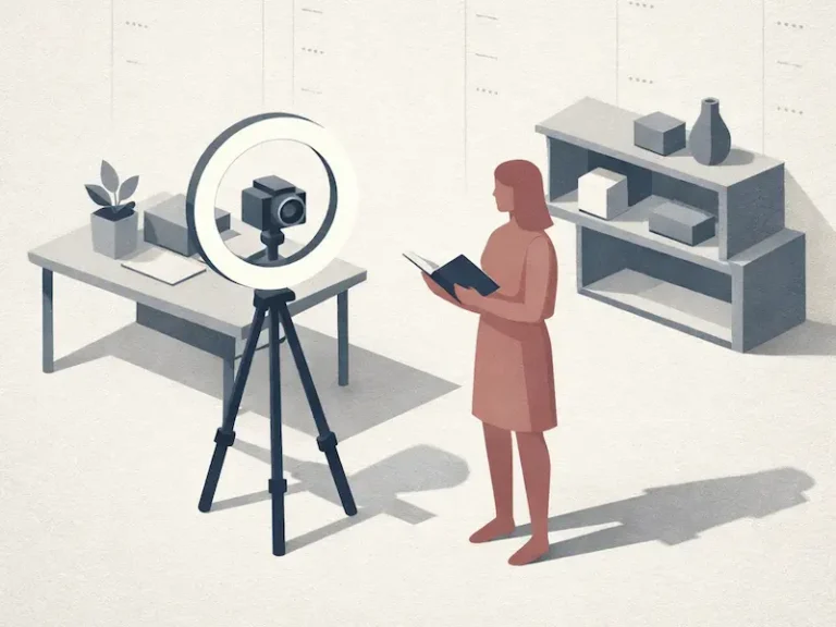 visuel femme en train de se filmer