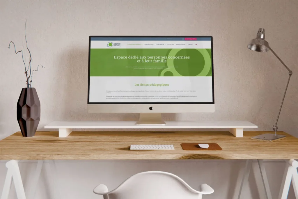 Architecture de contenu – page aide aux familles -site fondation médicale Paralysie Cérébrale