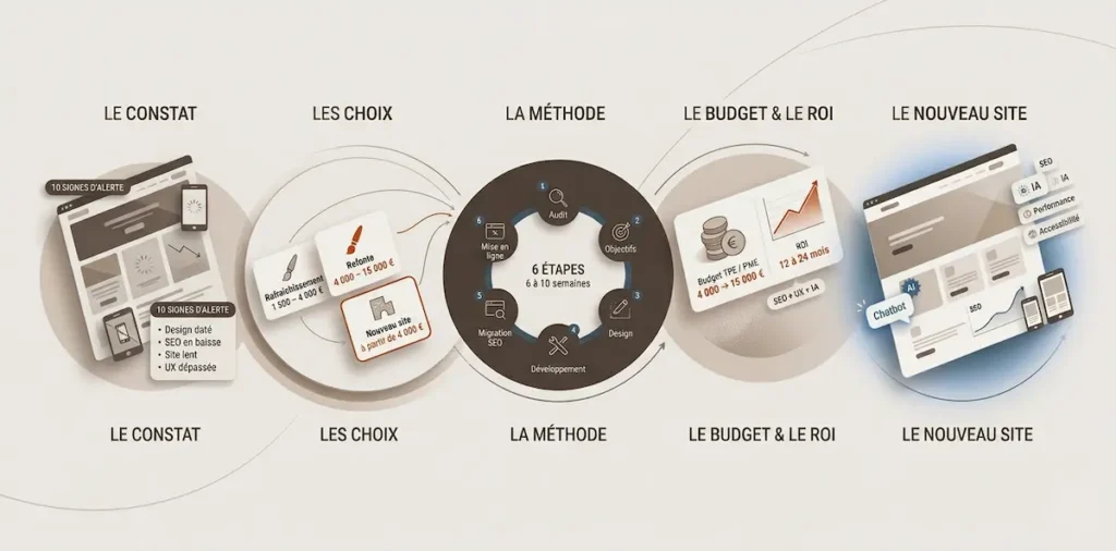 infographie refonte de site internet