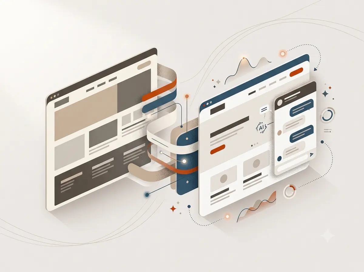 illustration pour montrer l'interet d'une refonde site avec chatbot intégré